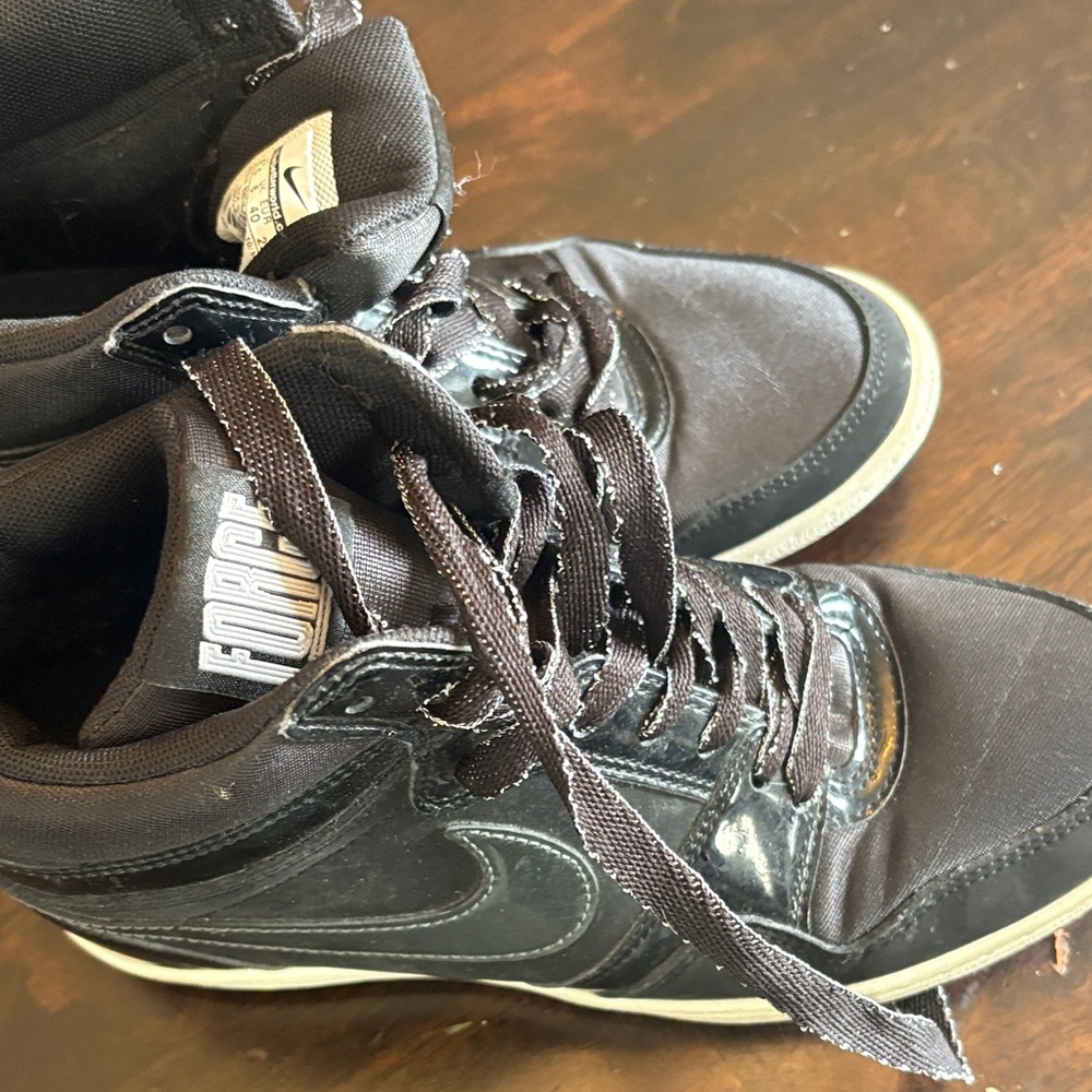 Nike Black and White High-Top Sneakers